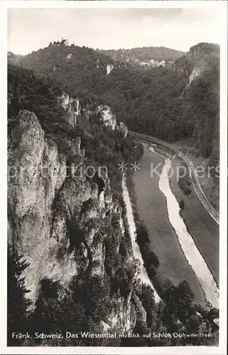 Wiesenttal Blick Schloss Goessweinstein Kat. Wiesenttal