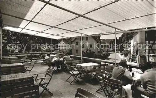 Rupprechtstegen Gasthof zur Fraenkischen Schweiz Terrasse Kat. Hartenstein