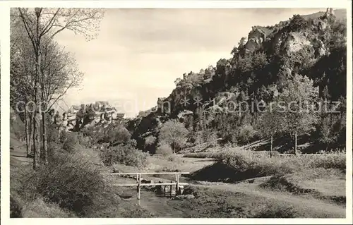 Pottenstein Oberfranken kl. Bruecke  / Pottenstein /Bayreuth LKR