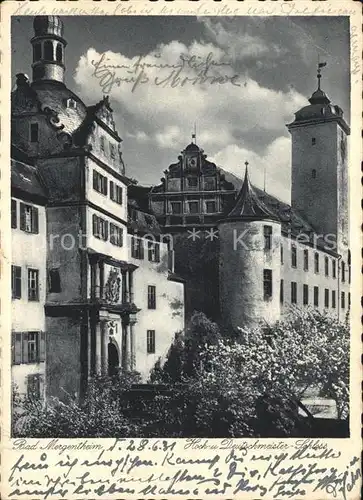 Bad Mergentheim Hoch  Deutschmeister Schloss Kat. Bad Mergentheim