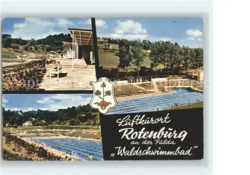 Rotenburg Fulda Waldschwimmbad Kat. Rotenburg a.d. Fulda