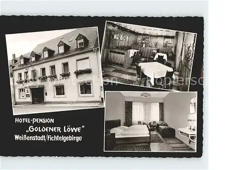 Weissenstadt Hotel Pension Goldener Loewe Fichtelgebirge Kat. Weissenstadt