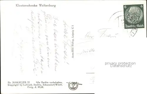 Weltenburg Kelheim Kloster Fliegeraufnahme Kat. Kelheim