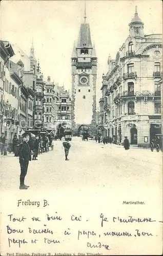 Freiburg Breisgau Martinstor  Kat. Freiburg im Breisgau