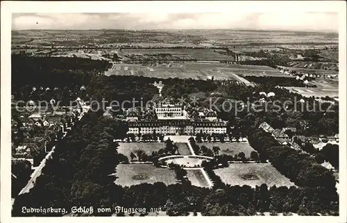 Ludwigsburg Fliegeraufnahme Schloss Kat. Ludwigsburg