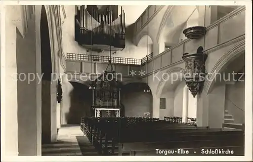 Torgau Schlosskirche innen Kat. Torgau