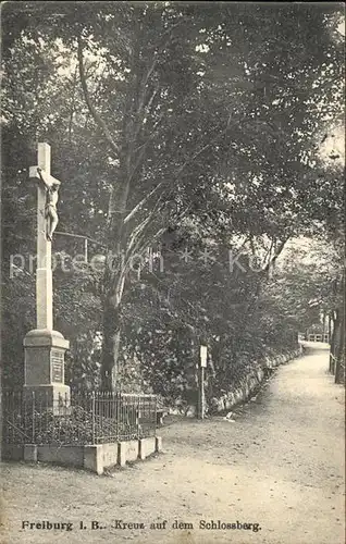 Freiburg Breisgau Kreuz auf Schlossberg Kat. Freiburg im Breisgau