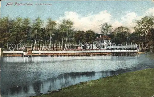 Berlin Alte Fischerhuette Schlachtensee Kat. Berlin