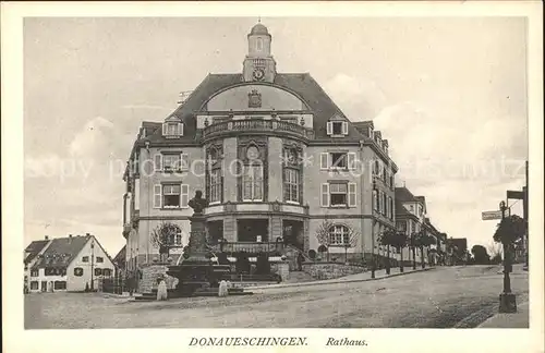 Donaueschingen Rathaus Kat. Donaueschingen