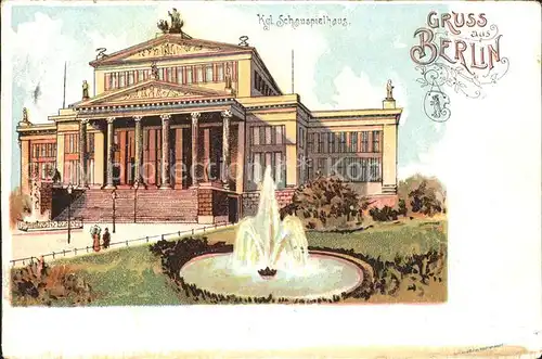 Berlin Kgl. Schauspielhaus Kat. Berlin