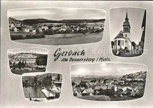 Gerbach Pfalz Teilansichten Kirche Schwimmbad / Gerbach /Donnersbergkreis LKR