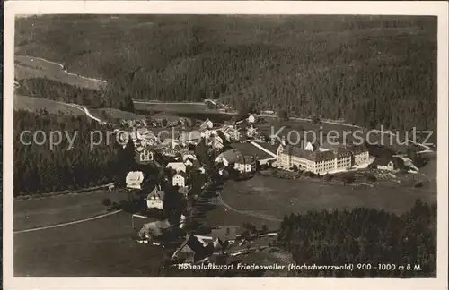 Friedenweiler Fliegeraufnahme Wald  Nerven Kurort Kat. Friedenweiler