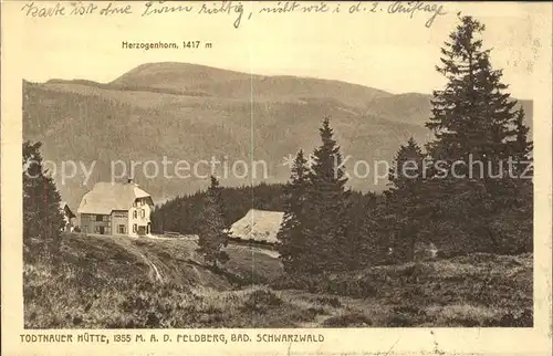 Feldberg Schwarzwald Herzogenhorn Todtnauer Huette Kat. Feldberg (Schwarzwald)