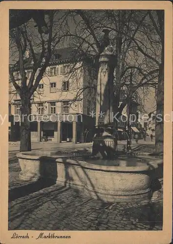 Loerrach Marktbrunnen Kat. Loerrach