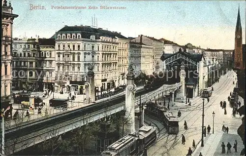 Berlin Hochbahnhof Buehlowstrasse Ecke Potsdamerstrasse Kat. Berlin