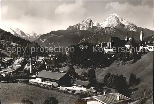 Berchtesgaden mit Watzmann Kat. Berchtesgaden