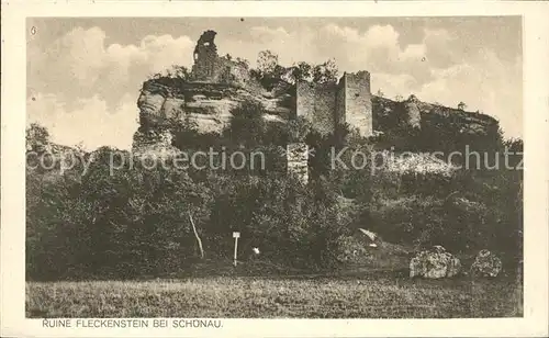 Schoenau Pfalz Ruine Fleckenstein Kat. Schoenau (Pfalz)