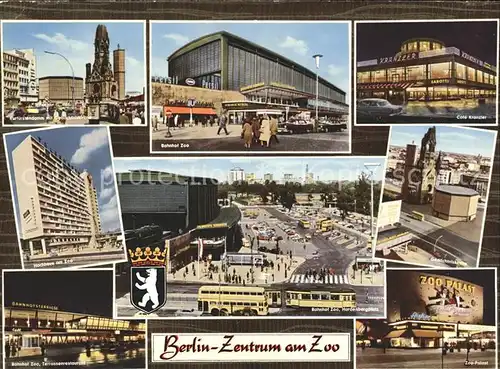 Berlin Bahnhof Zoo Gedaechtniskirche  Bus Strassenbahn Kat. Berlin