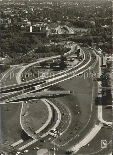 Berlin Fliegeraufnahme Stadtautobahn Kat. Berlin