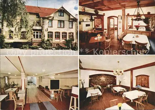 Roetenbach Baden Gasthaus Pension Roessle Kegelbahn Kat. Friedenweiler