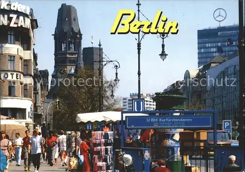 Berlin Kurfuerstendamm Gedaechtniskirche Kat. Berlin