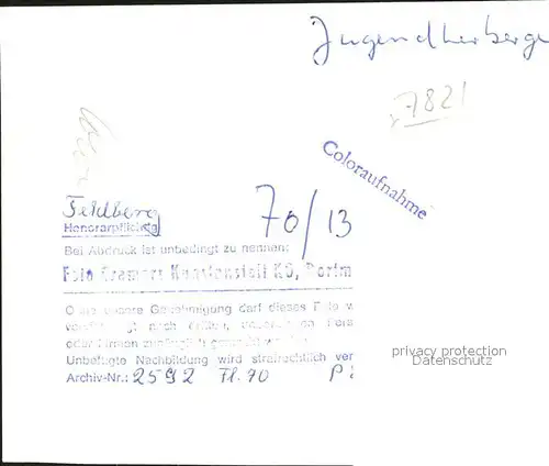 Feldberg Schwarzwald Fliegeraufnahme Jugendherberge Kat. Feldberg (Schwarzwald)