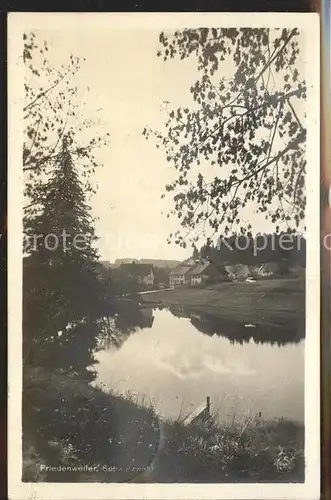 Friedenweiler Hotel Kurhaus Teich Kat. Friedenweiler