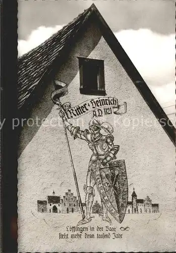 Loeffingen Wandmalerei Ritter Heinrich Kat. Loeffingen