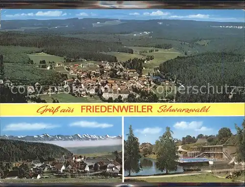 Friedenweiler total Alpen Schwimmbad Kat. Friedenweiler