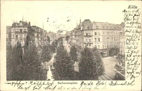 Koeln Rhein Barbarossaplatz Kat. Koeln