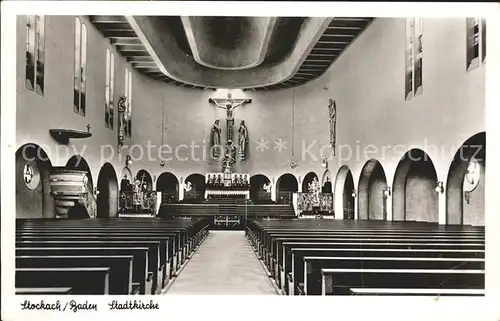 Stockach Baden Stadtkirche Inneres Kat. Stockach