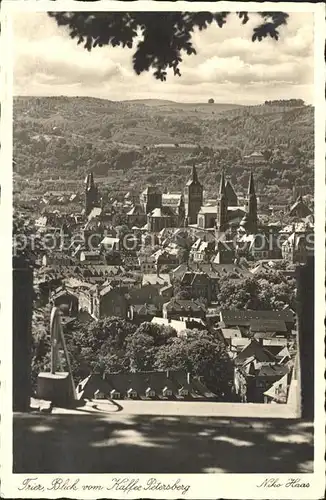 Trier Blick vom Kafee Petersberg Kat. Trier