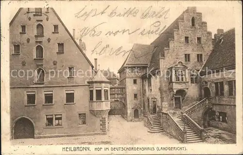 Heilbronn Neckar Hof im Deutschordenshaus Landgericht Kat. Heilbronn