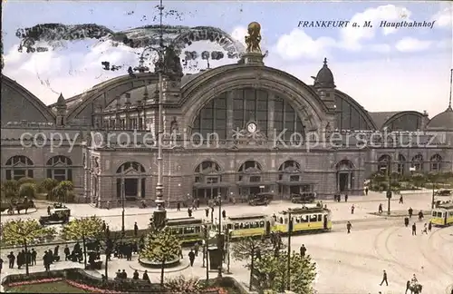 Frankfurt Main Hauptbahnhof Strassenbahnen Kat. Frankfurt am Main