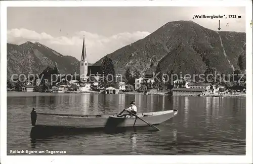 Rottach Egern am Tegernsee Bootspartie Kat. Rottach Egern