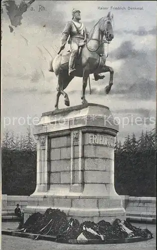 Koeln Rhein Kaiser Friedrich Denkmal Kat. Koeln