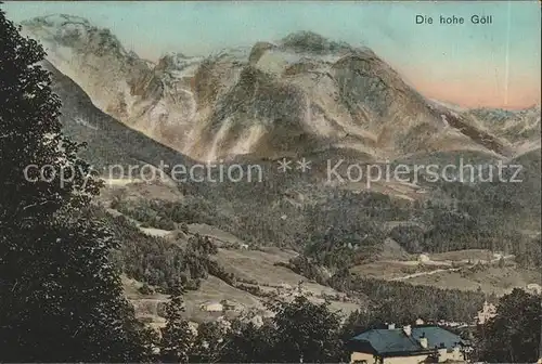 Berchtesgaden Die Hohe Goell Kat. Berchtesgaden
