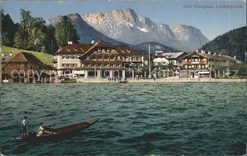 Koenigsee Berchtesgaden Landungsplatz Hotels Kat. Berchtesgaden