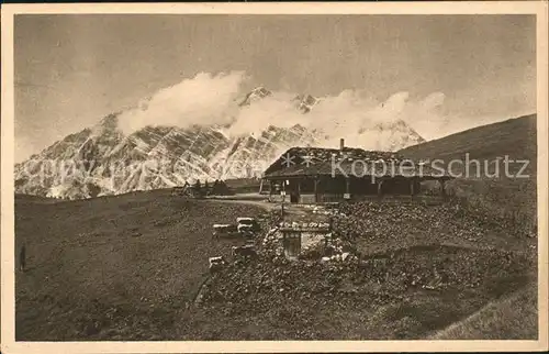 Berchtesgaden Gotzenalm mit Watzmann Kat. Berchtesgaden