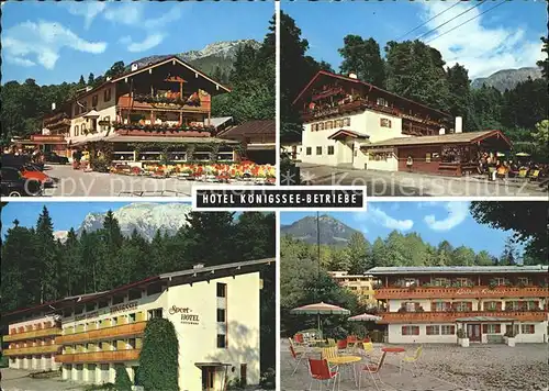 Koenigsee Berchtesgaden Hotel Koenigssee Betriebe  Kat. Berchtesgaden