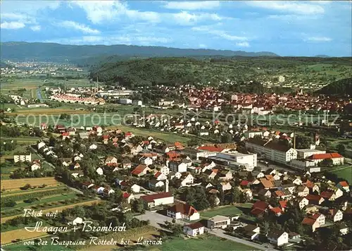 Haagen Loerrach und Brombach Totalansicht Kat. Loerrach