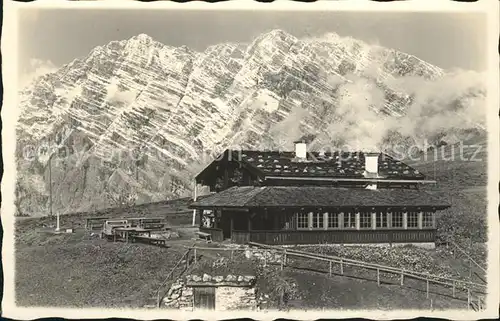 Berchtesgaden Gotzenalm mit Watzmann Kat. Berchtesgaden