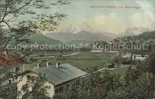 Berchtesgaden Blick vom Malerhuegel Kat. Berchtesgaden