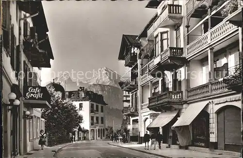 Berchtesgaden Maximilianstr mit Hotel Wittelsbach und Cafe Rottenhoefer Kat. Berchtesgaden