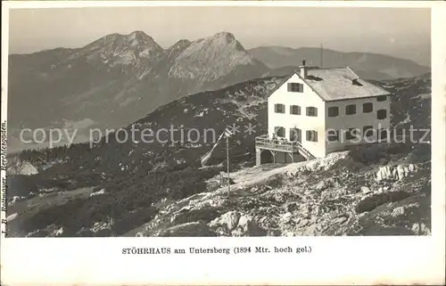 Untersberg Stoehrhaus Kat. Salzburg