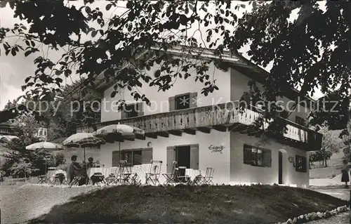 Stanggass Berchtesgaden Cafe und Pension Edelweiss Stueberl Kat. Bischofswiesen