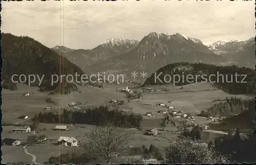 Tiefenbach Oberstdorf mit Rubihorn Kat. Oberstdorf