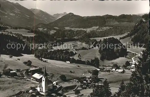 Tiefenbach Oberstdorf mit Widderstein Kat. Oberstdorf