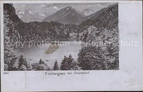 Oberstdorf Freibergsee Alpen Kat. Oberstdorf