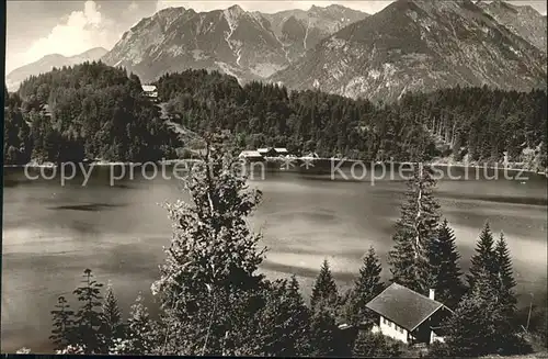 Oberstdorf Freibergsee mit Rubihorn Nebelhorn und Schattenberg Kat. Oberstdorf